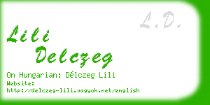 lili delczeg business card